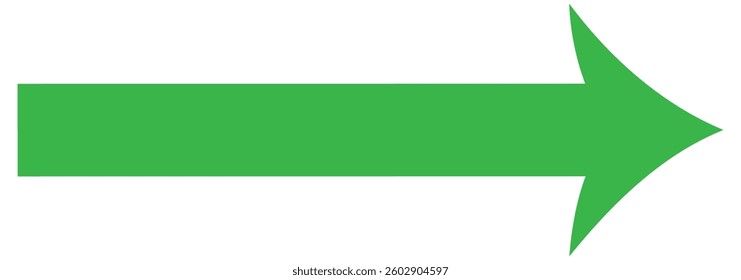 Long arrow. Black arrow pointing right. Black large arrow. Bold thine long arrow. Vector illustration