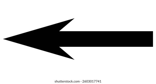 
Long arrow. Black arrow pointing right. Black large arrow. Bold thine long arrow. Vector illustration