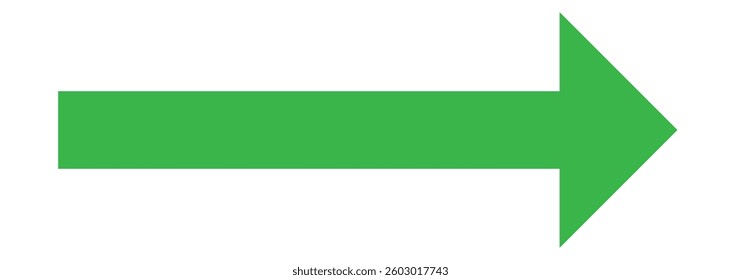 
Long arrow. Black arrow pointing right. Black large arrow. Bold thine long arrow. Vector illustration