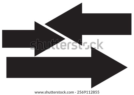 Long arrow. Black arrow pointing right. Black large arrow pointing right. Bold thine long arrow.