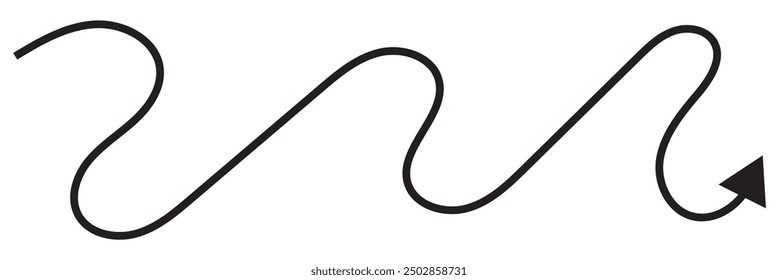 Long Arrow Design Double Arrow Icon Style eps 10