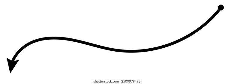  Estilo de icono de flecha doble de diseño de flecha larga sobre fondo blanco.