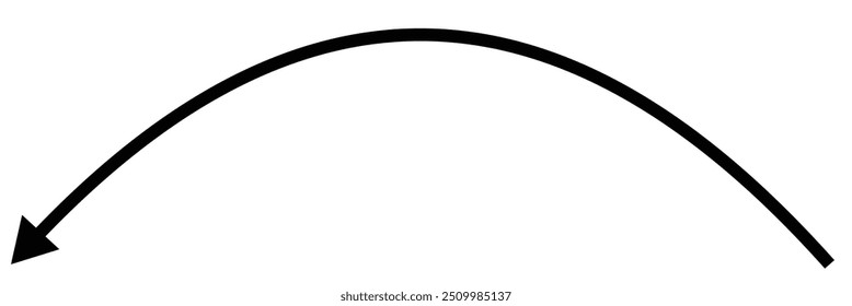 Design de seta longa Ícone de seta dupla Estilo na ilustração de vetor de fundo branco.