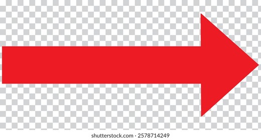 Long arrow icon isolated. Long arrow vector, icon. Red, Black and Blue horizontal arrow. Right and Left long arrow vector icon.