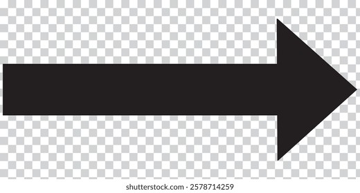 Long arrow icon isolated. Long arrow vector, icon. Red, Black and Blue horizontal arrow. Right and Left long arrow vector icon.