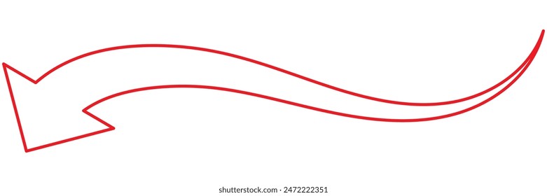  long arrow icon. Arrow pointing . long Arrow vector . arrow or web design.
