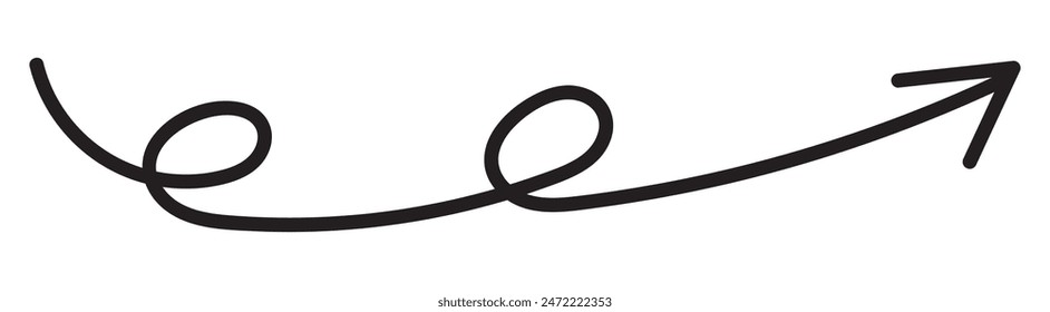  long arrow icon. Arrow pointing . long Arrow vector . arrow or web design.