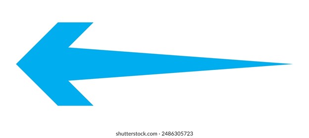 Long arrow icon. Arrow pointing . long Arrow vector . arrow or web design. eps 10