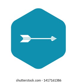 Long arrow icon in simple style isolated on white background. Click and choice symbol