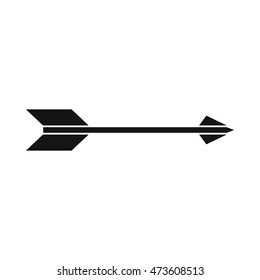 Long arrow icon in simple style isolated on white background. Click and choice symbol