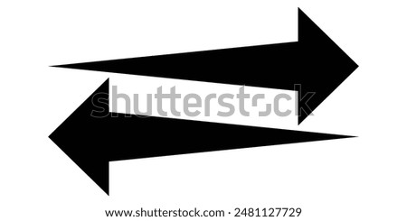 Long Arrow. Arrow Icon in trendy flat style on white background. vector icon of a thin long arrow. Long Arrow Design. Eps 10.