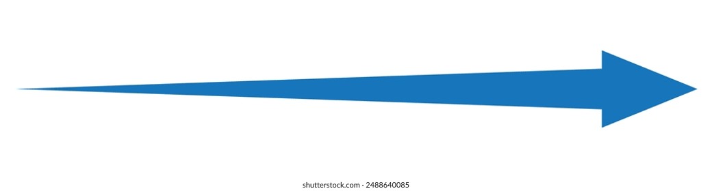 Long arrow icon. Long arrow vector. Flat style Arrow symbol. Long arrow on a white background. vector illustration.