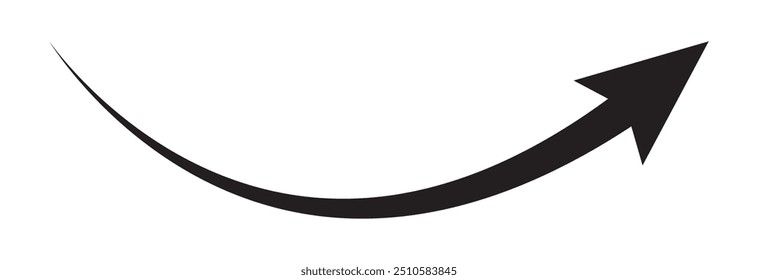 ícone de seta longa. vetor de seta longa. estilo plano Símbolo de seta. seta em um fundo branco. design de ilustração de vetor eps 10