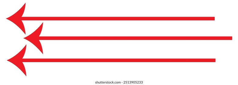 Long arrow icon. long arrow vector. flat style Arrow symbol. arrow on a white background. vector design eps 10 