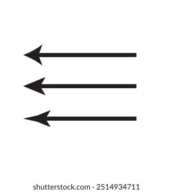 Long arrow icon. long arrow vector. flat style Arrow symbol