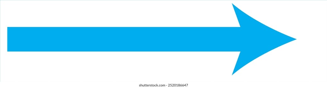 Long arrow icon. long arrow vector. flat style Arrow symbol. arrow on a white background. vector illustration.