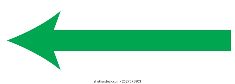 Seta longa. Ícone de seta longa. Vetor de seta longa. Símbolo de seta longa em estilo plano em um fundo branco. ilustração vetorial