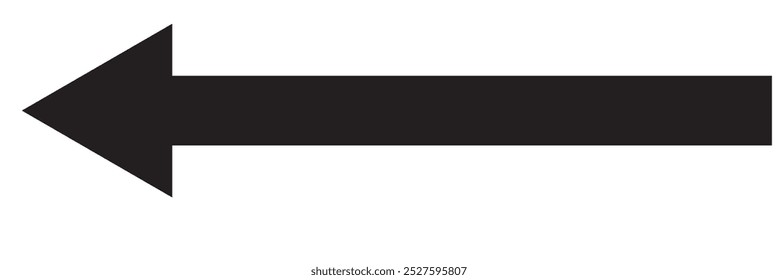 Long arrow. Long arrow icon. Long arrow vector. Flat style long arrow symbol on a white background. vector illustration