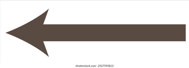 Long arrow. Long arrow icon. Long arrow vector. Flat style long arrow symbol on a white background. vector illustration