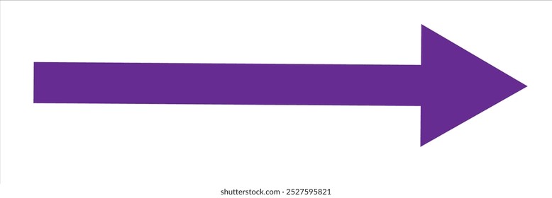 Flecha larga. Icono de flecha larga. Largo Vector de flecha. Símbolo de flecha larga de estilo plano sobre un fondo blanco. Ilustración vectorial