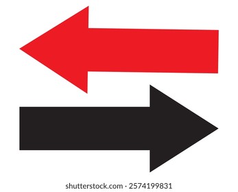 Long arrow icon. long arrow vector. flat style Arrow symbol. arrow on a white background. vector illustration.
