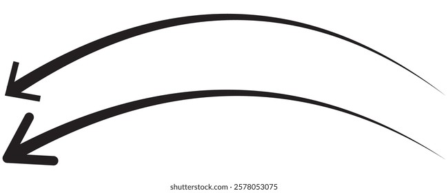 Long arrow icon. long arrow vector. flat style Arrow symbol. arrow on a white background. vector illustration.