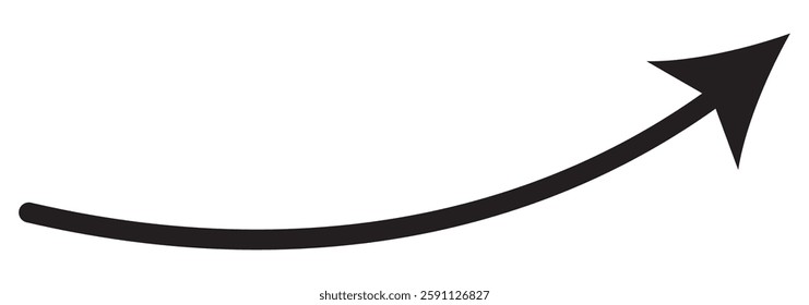 Long arrow icon. long arrow vector. flat style Arrow symbol. arrow on a white background. vector illustration.