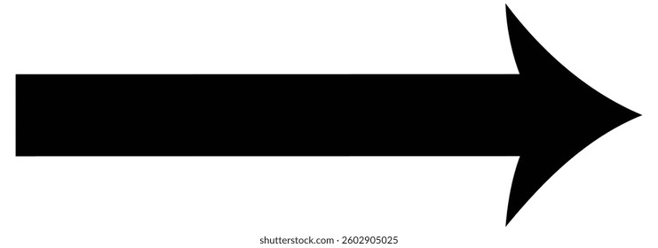 Long arrow icon. long arrow vector. flat style Arrow symbol. arrow on a white background. vector illustration.
