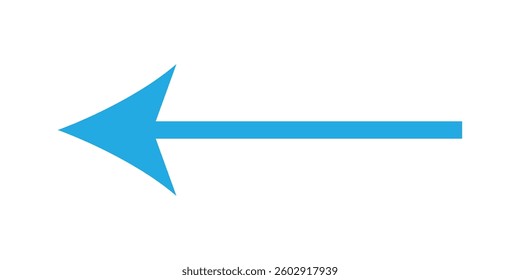 Long arrow icon. long arrow vector. flat style Arrow symbol. arrow on a white background. vector illustration.