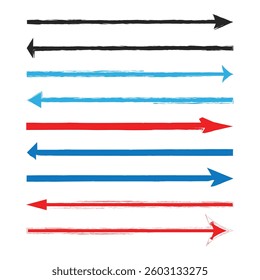 Long arrow icon. long arrow vector. flat style Arrow symbol. arrow on a isolated background. vector illustration.