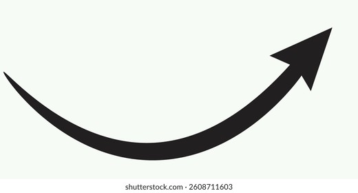 Long arrow icon. long arrow vector. flat style Arrow symbol.  arrow on a white background. vector illustration.