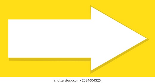 Long arrow icon vector, silhouette. Red long arrow vector. Vector trendy long arrow left to right in flat style. Red long arrow vector illustration isolated on white background.
