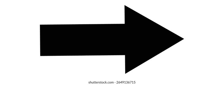 Long arrow. Vector black long arrow icon. Thin long arrow vector icon. a solid long arrow pointing , on a white background.
