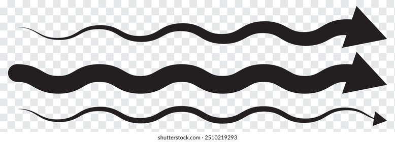 Long arrow vector icon. Black horizontal double arrow. Vector 10 Eps.