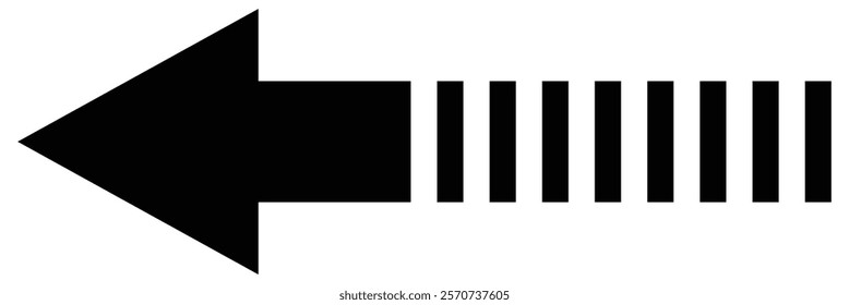 Long Arrow vector. Arrow icon collection. Thin black arrow pointing. Long straight line arrow icon in black.