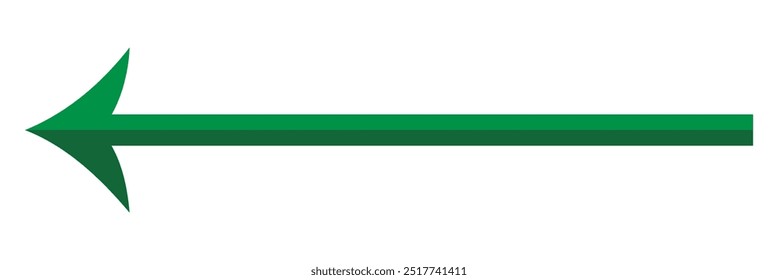 Langer Pfeil, Vektorsymbol. horizontaler Doppelpfeil Vektordesign auf weißem Hintergrund.