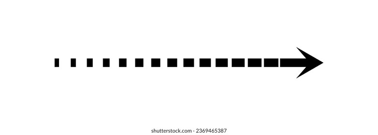 Long-Pfeil Vektorsymbol. Einzelnes Designelement 