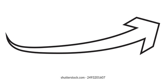 Long arrow vector icon. Red horizontal double arrow. Vector design . Vector Illustration.