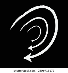 Long arrow. Wavy curved Long arrow icon. long line arrow vector. flat style Arrow symbol. vector illustration. Eps 10.