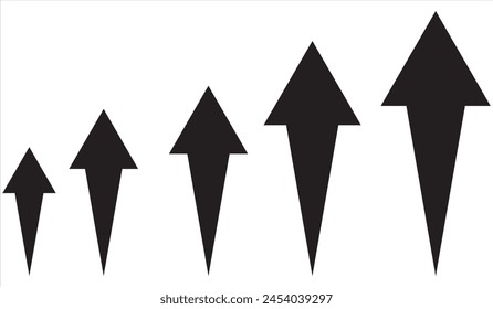 Long arrows icon set. Vector set of trendy long arrows left and right in flat style. Black arrows vector illustration. Icons isolated.Straight long right vector arrow icon. Up and down arrow vector .