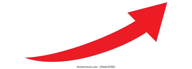 Long arrows icon set. Vector set of trendy long arrows left and right in flat style. Black arrows vector illustration. Icons isolated.