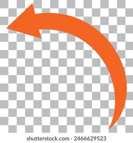 Long arrows icon set. Vector set of trendy long arrows left and right in flat style. Black arrows vector illustration. Icons isolated.