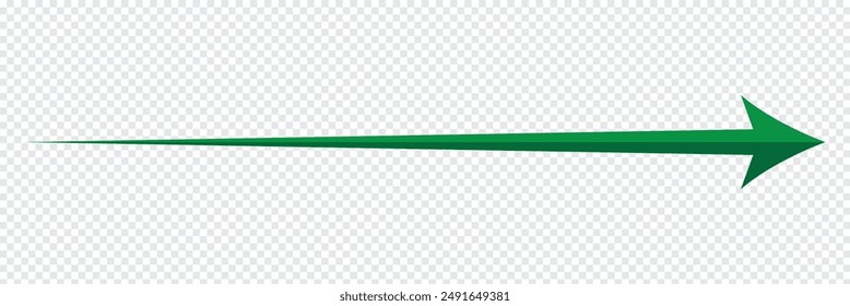 Long arrows icon set. Vector set of trendy long arrows left and right in flat style. Black arrows vector illustration. Icons isolated.Straight long right vector arrow icon.Replaceable vector design