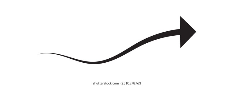 Long arrows icon set. Vector set of trendy long arrows left and right in flat style eps 10