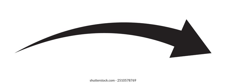 Long arrows icon set. Vector set of trendy long arrows left and right in flat style eps 10