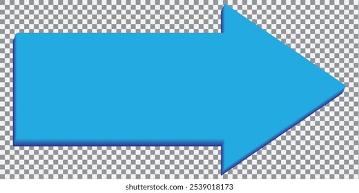 Long arrows icon set. Vector set of trendy long arrows left and right in flat style. Replaceable vector design.
