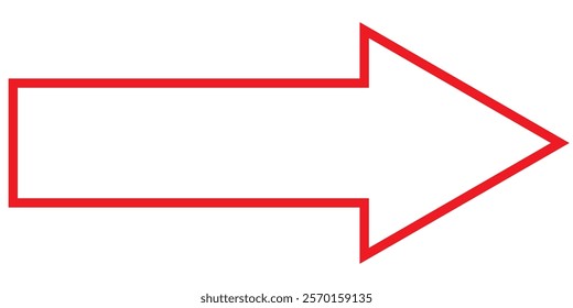 Long arrows icon set. Vector set of trendy long arrows left and right in flat style design eps 10 