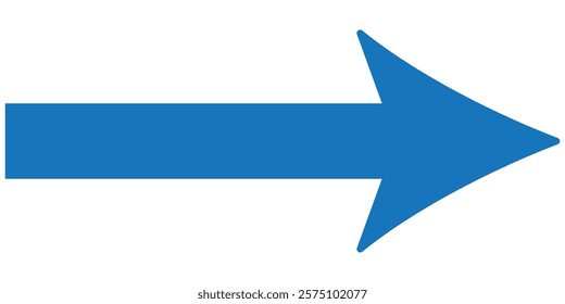 Long arrows icon set. Vector set of trendy long arrows left and right in flat style. 1176