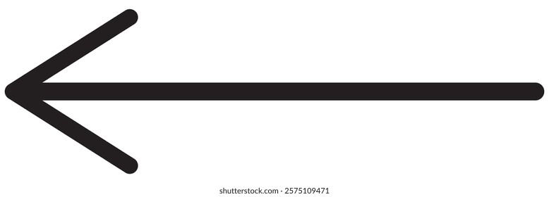 Long arrows icon set. Vector set of trendy long arrows left and right in flat style. Black arrows vector illustration. Icons isolated .Straight long right vector arrow icon design . 1176
