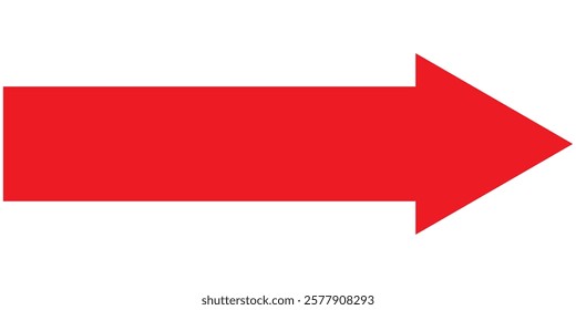Long arrows icon set. Vector set of trendy long arrows left and right in flat style design eps 10 